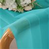 Chyhomenyc Tende trasparenti turchesi, lunghe 114 cm, 2 pannelli, filtranti la luce, con tasca per bastone, in voile, tende corte per soggiorno, camera da letto, finestre piccole, 106 x 114 cm