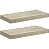 vidaXL Scaffali a Parete 2 pz Rovere 50x23x3,8 cm in MDF