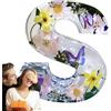 Generico Lettera luminosa notturna in resina, luce notturna con fiori secchi | Luce notturna in resina floreale | Luce notturna in resina floreale, creatività Luci notturne in resina floreale Alfabeto Elegante