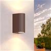 Ledvion lampada da parete esterna Santa Barbara Rost ruggine GU10 | Per facciata, ingresso, terrazza e giardino con montaggio semplice