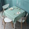 FANSU Tovaglia Cerata Quadrato Rettangolare, Stile Plaid Tovaglia Plastificata PVC Impermeabile Antimacchia Copritavolo per Feste Compleanno Giardino Esterno Cucina (Verde,120x120cm)