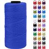 LEREATI Cordino per Borse Uncinetto Filo Macrame 1.5mm x 200m Macrame Corda Macramè Filo Colorata, Cordoncino per Borse a Uncinetto, Fai da Te, Arazzo da Parete (Blu reale)