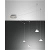 FABAS LUCE 3410-49-212 SOSPENSIONE ISABELLA LED DIMMERABILE 32W 2880lm Ømax:700cm COLOR ALLUMINIO SATINATO