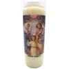 crigema Candela di preghiera a vasetto Novena 18 x 7 cm 100% Vegetale Combustione 9 giorni - 216 ore (Sacra Famiglia)