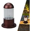 Chao Zan Luci palo Lampada esterno E27 Piazza Recinzione Colonna Piedistallo Lampione da giardino Luce Cancello Paletto Luce pilastro retrò Alluminio Impermeabile Patio terra lampioncino per vialetti (A)