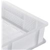 Giganplast Cassetta Forata polietilene Uso Alimentare Service 60x40cm sovrapponibile Professionale Impasto Pane Pasta (60x40cm h7cm)
