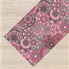 IlGruppone Tappeto Cucina Antiscivolo Made in Italy Passatoia Antimacchia Multiuso Corridoio Soggiorno Lavabile in Lavatrice - 50x100 - Esagoni Rosa