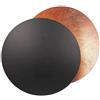 AAOTE Applique da parete per interni Rotonda Rame dorato Soggiorno Concetto di luna creativa Solar Eclipse Lampada da parete Corridoio nordico Scale Camera da letto Comodino Applique Corridoio Corridoio Ill