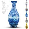 YELVYA Rompicapo 3D a forma di vaso per adulti, 160 pezzi, puzzle da assemblare, puzzle 3D curvo con colonna d'acqua, perfetto per esporre fiori veri o artificiali e composizioni