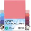 etérea Himmlische Qualität etérea Jersey lenzuolo con angoli 200x220-200x220cm Rosa Epaisseur 15-25 cm - 100% Cotone - Oekotex materasso Letto copripiumino - lenzuola 200x220cm - 200x220cm Rose