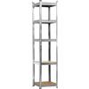 THINIA HOME Scaffale modulare con 5 ripiani regolabili, 180 x 40 x 40 cm, 175 kg