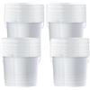 POSH Secchio con coperchio, 10 l, trasparente, set da 20 pezzi
