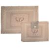 Russo Tessuti Copriforno + Coprifornello Piano Cottura Cucina Stampa 3D Fiocco Merletto Pizzo-Beige
