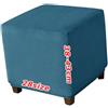 ILiemao Coprisgabello Elasticizzati Footstool Covers, Copri Pouf Ottomano, Velluto Jacquard, Fondo Elastico Lavabile, Personalizzabile, Copertura Protettiva per Poggiapiedi Quadrato(1995,30 x 30 cm 12 x 12 in