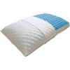 L'ANTICO ARCOLAIO - Cuscino Memory Foam Struttura Interna Bugnato Antiacaro Anallergico (40x70cm) Cuscini Letto Matrimoniale, Guanciale Letto Made in Italy (1, Federa Bianca, Altezza 15)