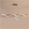 GaoHX Moderno 32W LED Lampada a sospensione Dimmerabile Luce pendente Creativo Spirale Design Lampadario con telecomando per Isola della cucina Bar Sala da pranzo Tavolo da pranzo Salotto Ufficio L80CM