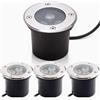 MOERGO 4PCS Faretto Per Lampada Da Terra - Faretto A Led Per Esterno, Faretto Led Da Incasso Per Esterni Impermeabile IP65, Luci Paesaggistiche A Led Interrate A Bassa Tensione/Per Giardino/Cortile ( Color :