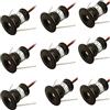 LGJEGD BDSHL Faretti da Incasso Mini LED 1w, 95lm/w DC12V sotto l'illuminazione dell'Armadio Faretti dimmerabili, 9Pack (Colore : RGB, Size : 120 degrees)