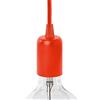 AMARCORDS - Portalampada E27 vintage in metallo edison retro per lampada a sospensione. Stile industrial finitura CORALLO