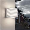 Partenopea Applique lampada da muro parete moderna cubo luce up&down illuminazione efficiente da 10w in PC per esterno e interni IP54 casa balcone terrazza facciate (Bianco, Luce bianca fredda 6500K)