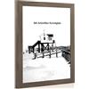 rahmengalerie24 Cornice per foto in acciaio con vetro antiriflesso - Dimensione dell'immagine 80x120 cm - Larghezza del listello 30 mm