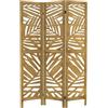 ML DESIGN modern living ML-Design Paravento Pieghevole 3 Pannelli Kyoto in Legno Naturale 170x121 cm Schermo Separatore Autoportante per Interni, Divisorio Stanza, Separé Decorativo per Camera da Letto, Soggiorno o Ufficio