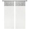 emmevi Tende Coppia Finestra Porta Interno Tessuto Shabby Chic Mod.Tenda MARGHERITA 1 CONF 60X240 GRIGIO