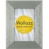 Wallazz Cornice Portafoto in Legno Pregiato - Made in Italy - Vetro Sintetico Infrangibile Crilex - Disponibile in Diverse Varianti - Design Italiano e Qualità Artigianale, 40x50cm Argento