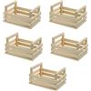 Mottiwood Set 5 Cassette in Legno Multiuso, Cestini Porta Oggetti, Dimensioni: 20x14.5x11h, Legno Faggio