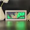 Tongyundacheng Lampada a Scultura di Carta con Personaggio Anime Sung Jin Woo Figura Luce Notturna per Camera da Letto Illuminazione Ambientale Decorazione Stanza Anime, 10,5x22,5 cm