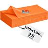 Generic GM 25 Pezzi - Tovaglie in TNT 100x100cm Colore ARANCIONE, Tovaglie Coprimacchia in TNT Tessuto non Tessuto Ideali per la ristorazione vari colori