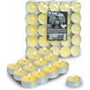 DETERMONDO Candele Citronella Piccole, Candele Tea Light Piccole Profumate, Tonde, 200 Pezzi, Lumini Antizanzare con Coppetta in Alluminio, Antigoccia, Durata di 4 ore, Made in Italy