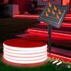 KISUFU 24V Solar Neon Light outdoor LED Strips, IP68 impermeabile 320 LEDs/m strisce LED con 1200mah 8 modalità solare con inserto di terra luce per casa giardino matrimonio festa di Natale.