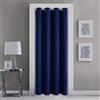 GYROHOME Tende per porte in tinta unita, blu navy con occhielli per oscuramento, trattamento oscurante, pannello singolo, per porte e finestre, 100 x 200 cm