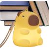 Quorvex Lampada Per Borsetta - Charm Mini Capibara per Zaino,Mini Luce Notturna Animale Ricaricabile USB per Casa Auto Ragazzi Scuola Outdoor Donna | Per Donne Ragazze Ragazzi Lavoro All Aperto Scuola