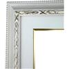 ITALIA CORNICI Maestri Artigiani I Cornice per Quadri Tele con Passepartout in Legno I Varie Misure I Personalizzabile I Noce Rosa Oro Crema (30 x 50 cm + Passepartout, Bianco)