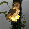 Syfunlv Lampada solare a forma di gufo solare per luce a LED da giardino, impermeabile, decorazione da giardino, luce solare, gufo, lampada da prato, per esterni, giardino, cortile, balcone, sentiero