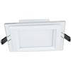 VR VETRINEINRETE Vetrineinrete® Pannello led slim incasso bordo in vetro 6 watt cct tre colorazione di luce calda fredda naturale (Quadrato)