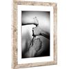rahmengalerie24 Cornice portafoto Alice con passepartout e vetro acrilico, colore vintage, cornice in 60 x 84 cm, dimensioni immagine 50 x 70 cm