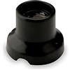 AMARCORDS - Plafoniera in porcellana attacco e27 base applique portalampade vintage colore NERO OPACO
