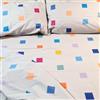 S&G Home - Set Lenzuola Puro Cotone Stampa Fantasia - SG-lenz-fantasia - Colore Jeki grigio, Variante Set Lenzuola Singolo