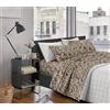 IlGruppone Passione Casa Completo Letto Lenzuola Matrimoniale,100% Cotone, Set letto, Lenzuolo Sopra, Sotto e Federe 2 Piazze (Leopardato)