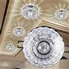 KIMISS Faretti in Cristallo Faretto da Incasso a Soffitto in Cristallo, 3W Vetro Acciaio Inossidabile Faretto da Incasso a Soffitto a LED 3W
