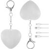 Generic Borsa a Tracolla Love Wallet con Luce a Sensore Touch - Borsa a Tracolla con Luce a Forma di Cuore Attivabile al Tocco, Ricaricabile Mini Lampada LED per Borse, Portafogli e Regali per Donne (2PCS-A