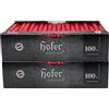 Hofer Candele per Candelabri - 23 x 250 mm - Colore Rosso - Set di 200 Candele Coniche Lunghe - Lunga Durata di 7 Ore - Non Profumate - Qualità RAL