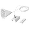 VR VETRINEINRETE Vetrineinrete® Kit di 2 pezzi per montaggio a sospensione dei binari track elettrificati trifase cavo da 3 metri regolabile (Bianco)