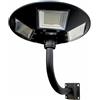 openspaceshop Faro Led Lampione Stradale + Staffa da muro. Luce Fredda Energia Solare Crepuscolare Con Telecomando e Pannello Solare Integrato Energia Fotovoltaica (300)