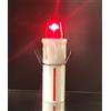 Generico LUCE ROSSO FISSA - Lumino Elettronico Votivo per Cimitero - Extradurata Batteria | Candele LED a Batteria Sostituibile | Piccolo per Ossario, Durata 5 Mesi