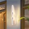 LIGKIN Applique da Parete a LED Moderna 24W Creativa Lampada da parete 4500K luce neutra Applique Minimalista Bianco Lampada Interni per Camera da letto, Soggiorno, Corridoio, Scala, 60CM