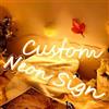 LIKEGOR Insegna al neon a led personalizzata, insegna luminosa da parete artistica personalizzata per la decorazione della parete della camera da letto della camera (Opzionale 40-150cm, 1-3 riga di testo)